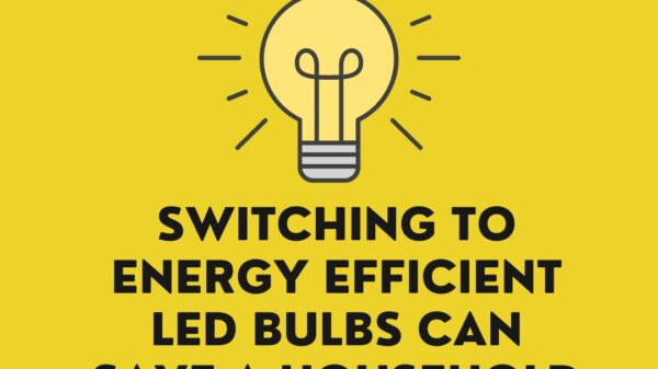 Did you know? Switching to energy efficient LED bulbs can save a household about $100 a year.