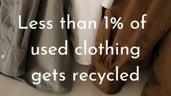 Less than 1% used clothing gets recycled