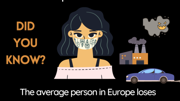 According to a report published by the European Heart Journal, the average person in Europe loses two years of their life due to air pollution.